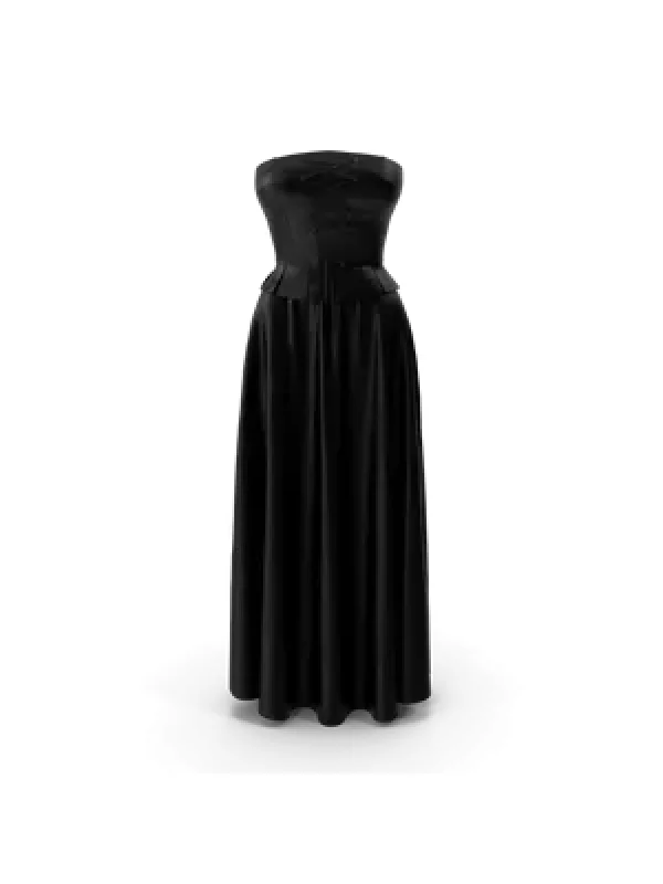 Corset elegant cu fustă neagră