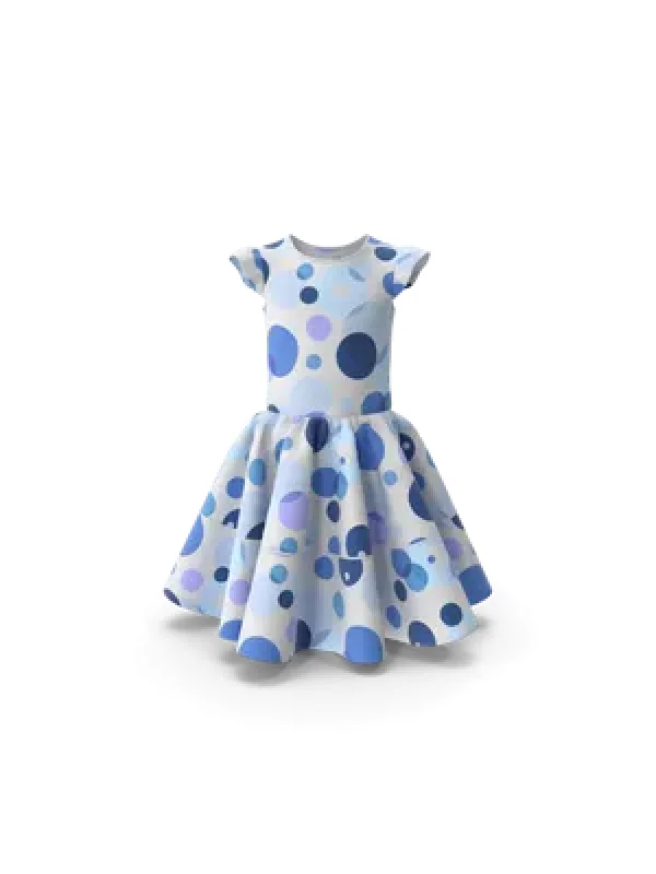Rochie albastră casual